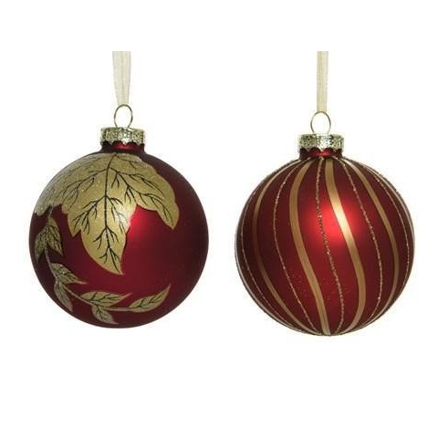 SFERA IN VETRO 2ASS D8 RED GOLD